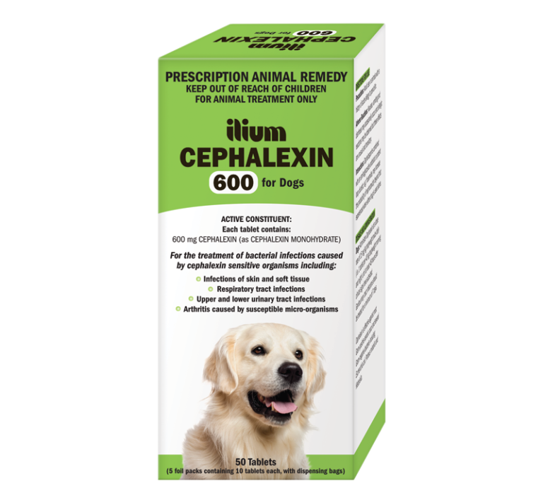 ilium Cephalexin 600 (50 Tablets) Troy Animal Healthcare Australia