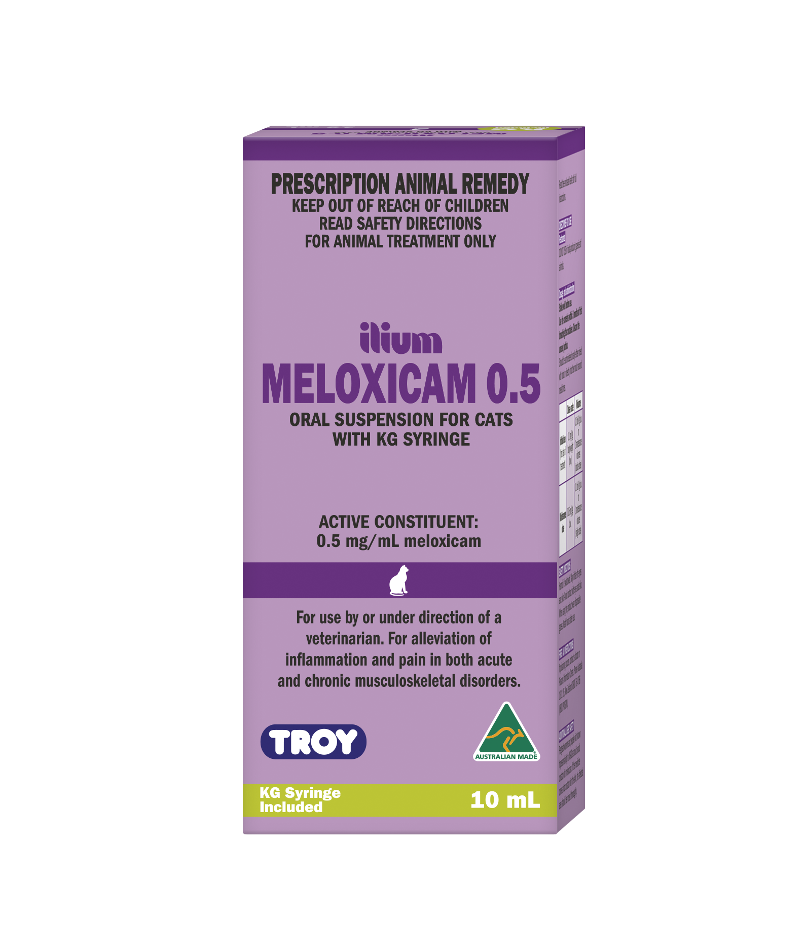 ilium Meloxicam Suspension for Cats with KG Syringe