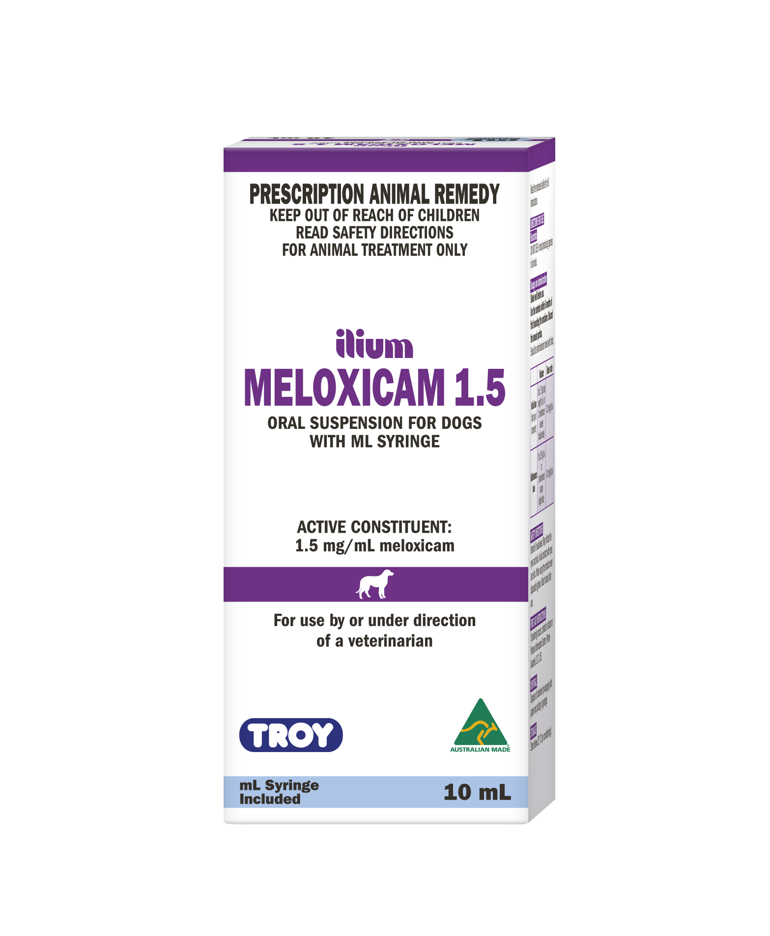 ilium Meloxicam Suspension for Dogs with ML Syringe